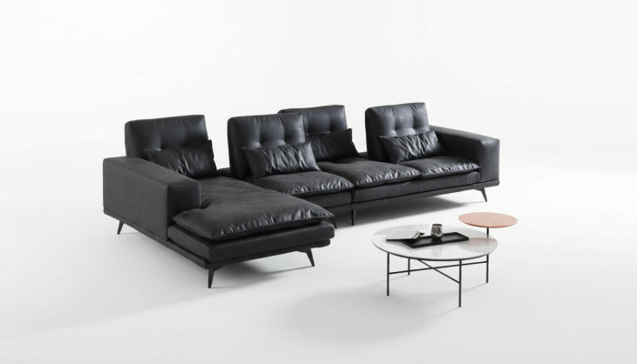 Żywy krajobraz Design Narożnikowa kanapa Włókienniczy Skóra Nowe Sofy Sofa w kształcie litery L