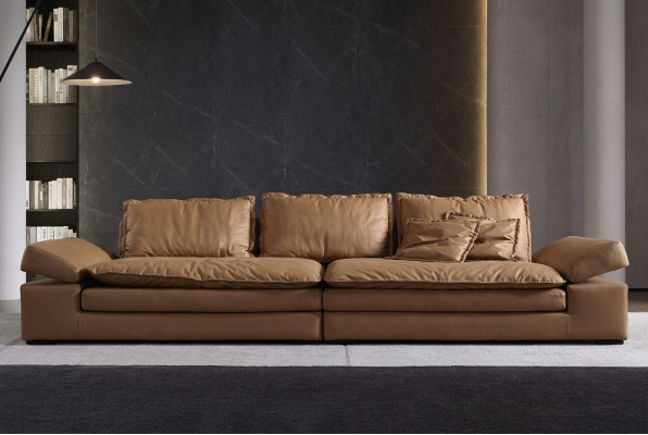 Sofy 4 miejsce do siedzenia Włókienniczy Big Xxl Salon Skóra Nowa Sofa Couch Meble