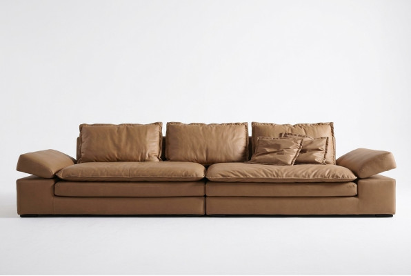 Sofy 4 miejsce do siedzenia Włókienniczy Big Xxl Salon Skóra Nowa Sofa Couch Meble