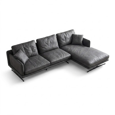 Włoskie meble do salonu Soft Style Kanapy Design Narożnikowa kanapa w kształcie litery L