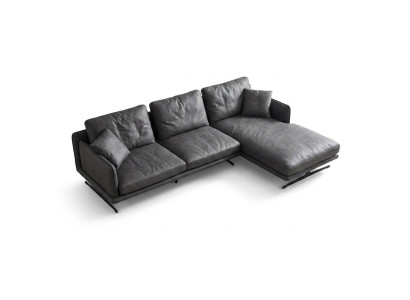 Włoskie meble do salonu Soft Style Kanapy Design Narożnikowa kanapa w kształcie litery L