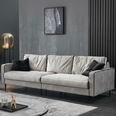 Design Sofa 4 Siedziba Podkładka Kanapy Włókienniczy Salon Ustawić Meble