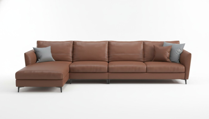 Żywy krajobraz Design Nowoczesne sofy Narożnik Narożnikowa kanapa Skórzana sofa w kształcie litery L