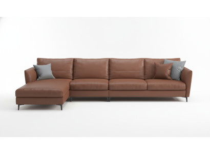 Żywy krajobraz Design Nowoczesne sofy Narożnik Narożnikowa kanapa Skórzana sofa w kształcie litery L