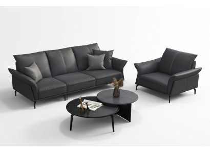 Fotel Relaks Materiał Lounge Luxury TV Club Fotel Podkładka miejsce siedzące Design Couch