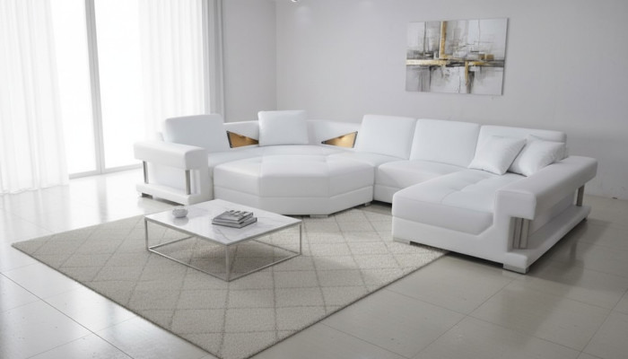 Narożne sofy U Shape Nowoczesna Podkładka Meble do Salonu Meble Narożnikowa kanapa Skórzana Sofa Design Sofa