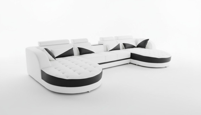 Żywy krajobraz Narożnik Sofa Design Nowoczesne Sofy Kanapy Narożnikowa kanapa Kształt U Materiał Couch