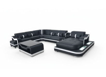 Narożnikowa kanapa Kształt U Żywy krajobraz Sofa Couch Podkładka Narożnik Materiał Sofy Nowość