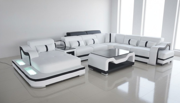 Design Nowoczesna Sofa Kanapa Narożnikowa Podkładka New Żywy krajobraz Kształt U