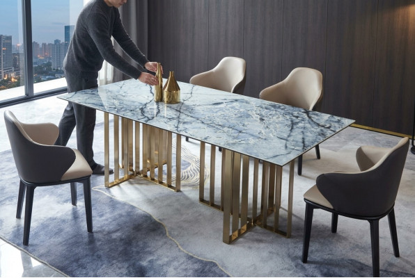 Design Tabela Stal jadalnia Biuro Konferencyjne jadalnia Salon Marmur Kolor Meble