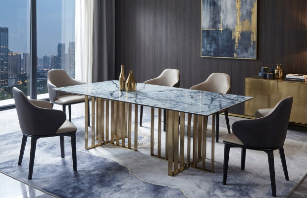 Design Tabela Stal jadalnia Biuro Konferencyjne jadalnia Salon Marmur Kolor Meble