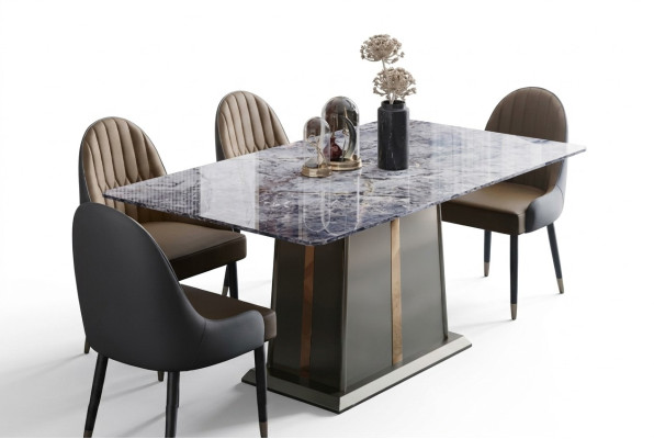 Marble Style Kuchnia Nowoczesny Stół obiadowy Tabela stoły jadalnia Luxury Meble Design