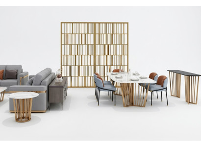 jadalnia salon Stal nierdzewna Design stoły 180x90cm Luxury Meble Stół obiadowy Tabela