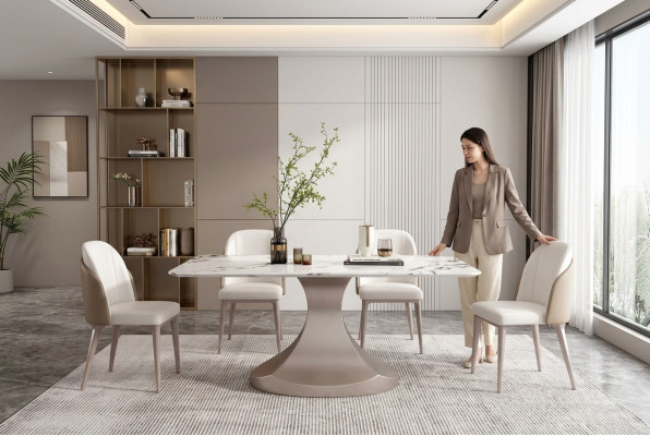jadalnia kolumny stoły Meble włoskie Stół obiadowy Restauracja Tabela Luxury Nowość