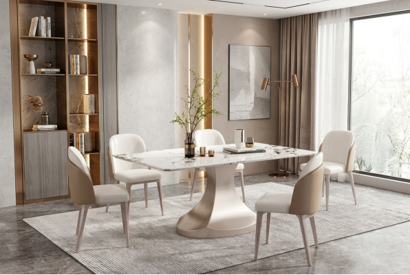 jadalnia kolumny stoły Meble włoskie Stół obiadowy Restauracja Tabela Luxury Nowość