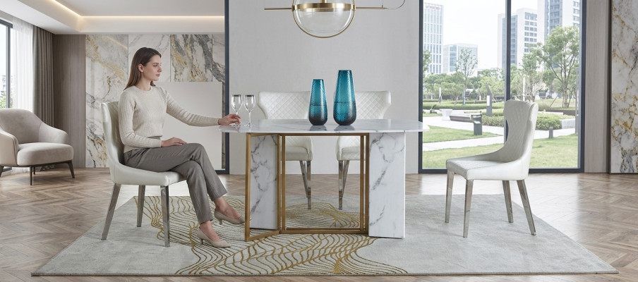 Luksusowe Meble Marmur stoły 180x90cm Salon Hotel jadalnia Tabela Designer Nowość