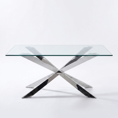 Luksusowe stoły do ​​jadalni Tabela Design jadalnia 180x90cm Szkło Meble Design stoły Nowość