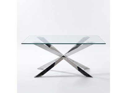 Luksusowe stoły do ​​jadalni Tabela Design jadalnia 180x90cm Szkło Meble Design stoły Nowość