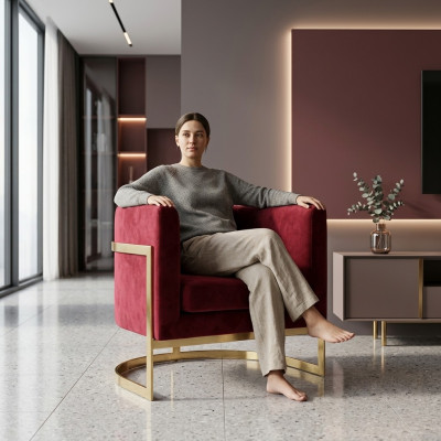 Krzesła Meble Design Fotel Luxury Krzesło Podkładka Relaks Bar Lounge Club