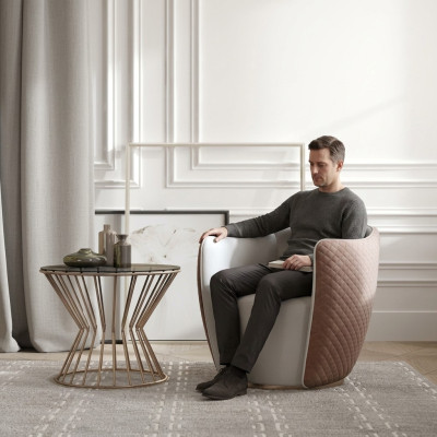 Nowoczesny Fotel Materiał Sofa Design Podkładka Sofy Fotel Telewizor 1 miejsce do siedzenia