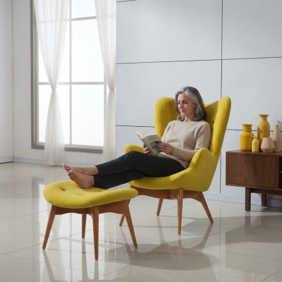Fotel Design Couch Sofa miejsce do siedzenia Włókienniczy Lounge Club Podkładka Luxury Siedziba