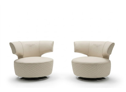 Fotel Design Couch Sofa miejsce do siedzenia Skóra Lounge Club Podkładka Luxury Ears