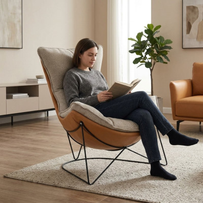 Design Podkładka Sofa Włókienniczy Obrotowa Kanapa Relaks New Modern Fotel