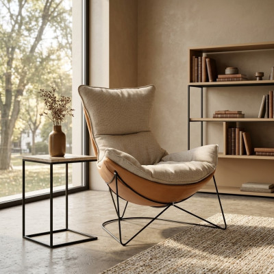 Design Podkładka Sofa Włókienniczy Obrotowa Kanapa Relaks New Modern Fotel