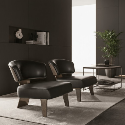Design Fotel Couch Sofa Relaks Materiał Luxury Lounge TV Club miejsce siedzące