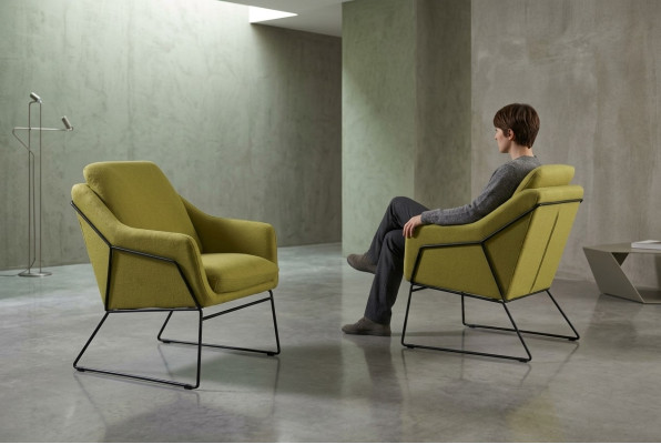 Projektant Lehn Krzesło Podkładka Sofa 1 miejsce siedzące Modern New TV Fotel
