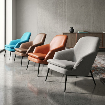 Fotel Design Kanapa Sofa Relaks Włókienniczy Lounge Luksusowa Skóra Klubowa Podkładka