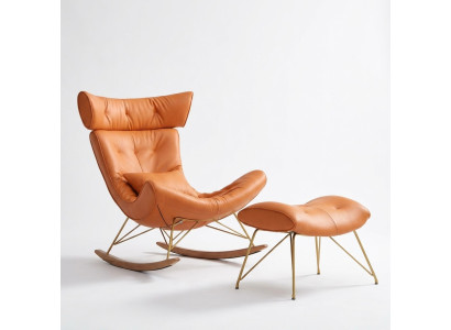 Fotel Metal Design Podkładka Lounge Club Krzesło Siedziba Pokój Swing