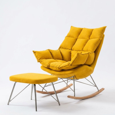 Fotel Metal Design Podkładka Lounge Fotel bujany Siedziba Pokój Swing