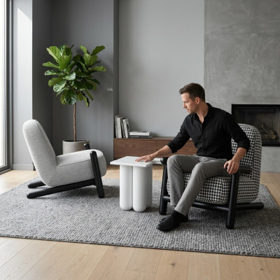 Luxury Design Meble Modern Design Fotel 63*80cm Włókienniczy Salon