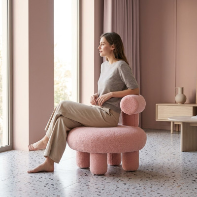 Designerskie krzesło kucyk do salonu Sypialnia Nowoczesne dziecięce krzesło kucyk dla dzieci
