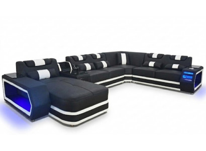 Żywy krajobraz Couch Włókienniczy Skóra Sofy Podkładka Narożnik Design Narożnikowa kanapa Kształt U