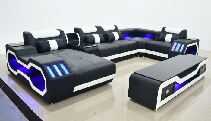 Żywy krajobraz Design Modern Narożnikowa kanapa Kształt U Sofa Żywy krajobraz New Podkładka Sofa