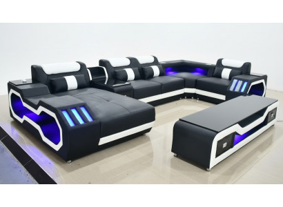 Żywy krajobraz Design Modern Narożnikowa kanapa Kształt U Sofa Żywy krajobraz New Podkładka Sofa