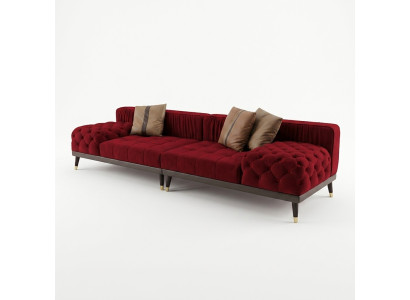 Chesterfield Big Sofa Luxury Meble Couch Podkładka Sofy Sofa 4 miejsce do siedzenia