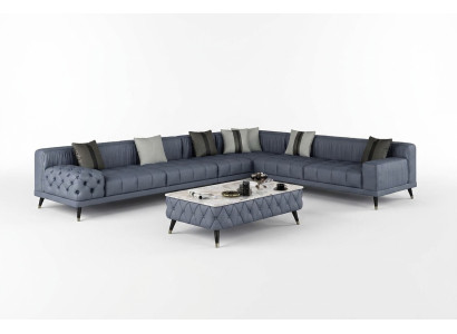 Narożnikowa kanapa Sofa w kształcie litery L Sofa do salonu Podkładka Sofy Nowy Design Skóra