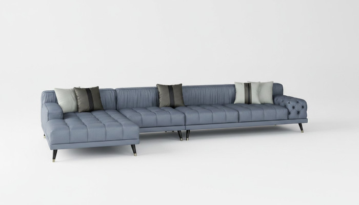 Chesterfield Sofa Couch Podkładka Luxury Meble Design Narożnikowa kanapa Skóra