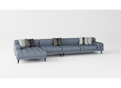 Chesterfield Sofa Couch Podkładka Luxury Meble Design Narożnikowa kanapa Skóra
