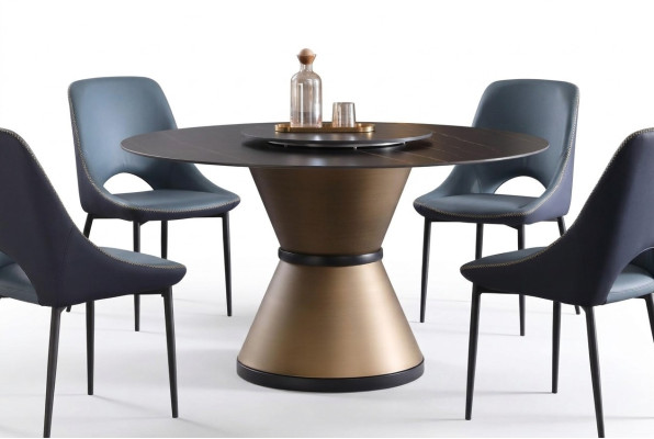 Nowoczesna jadalnia salon Kuchnia Okrągły stoły Stół obiadowy Design Tabela Okrągły