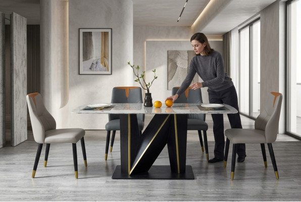 Tabela Stół obiadowy Nowoczesna jadalnia salon Kuchnia stoły designerskie stoły do ​​jadalni Meble