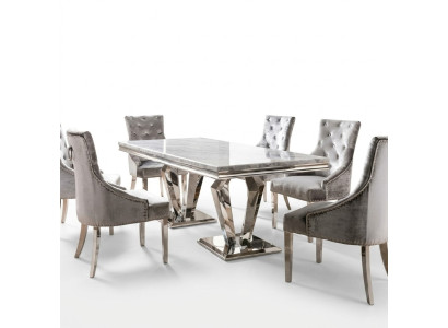 Stół obiadowy Nowoczesna jadalnia salon Kuchnia Design Tabela Metal