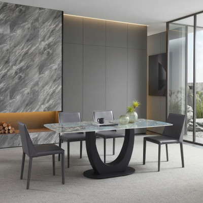 jadalnia Stół obiadowy Modern Stal nierdzewna salon Kuchnia stoły Design Tabela Metal