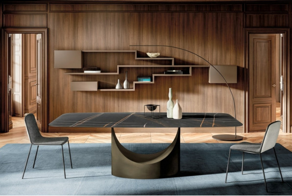 Nowoczesny Stół obiadowy Tabela stoły jadalnia Luxury Meble Design Stone Kuchnia Nowość
