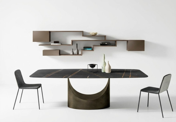 Nowoczesny Stół obiadowy Tabela stoły jadalnia Luxury Meble Design Stone Kuchnia Nowość