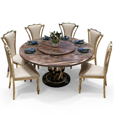 Marble Style Kuchnia Nowoczesny Stół obiadowy Tabela stoły jadalnia Luxury Meble Design