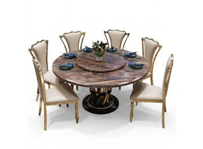 Marble Style Kuchnia Nowoczesny Stół obiadowy Tabela stoły jadalnia Luxury Meble Design